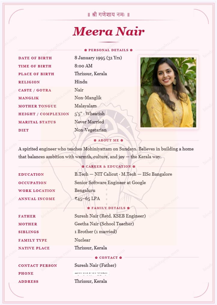 Girl Biodata for Marriage — Complete Format, Samples & Free Templates (2026)
