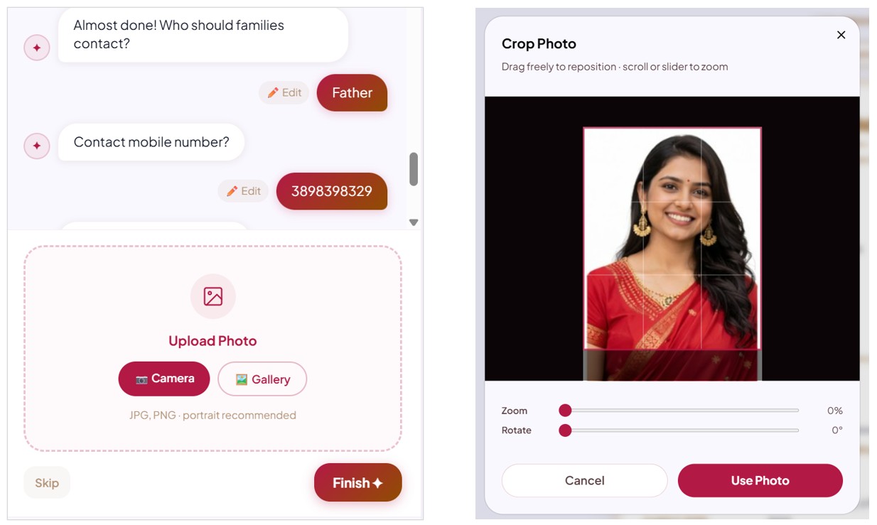 How to take the perfect photo for a marriage biodata — formal clothes, plain background, good lighting